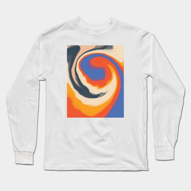 Abstract Long Sleeve T-Shirt by bananapeppersart